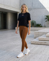 Krátké tričko | oversized  | Černé 