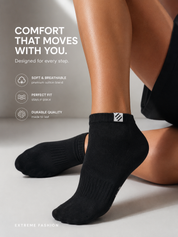 Comfort Ankle Socks  | Black