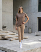 T-shirt | oversize | Brown