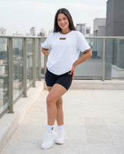 Krátké tričko | oversized  | Bílé 