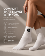 Comfort High Socks  | White