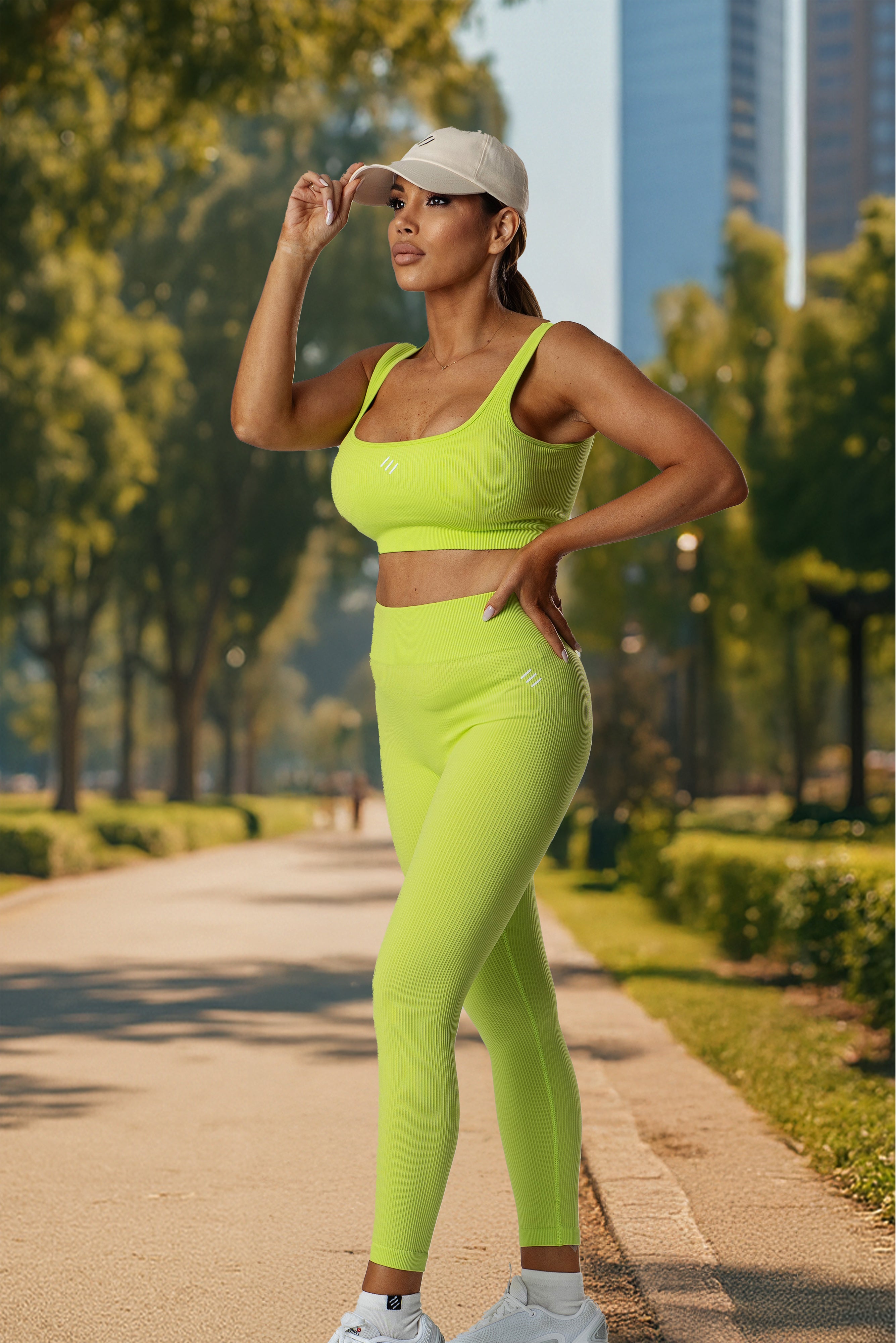 Leggings lunghi lime Extreme Vibe