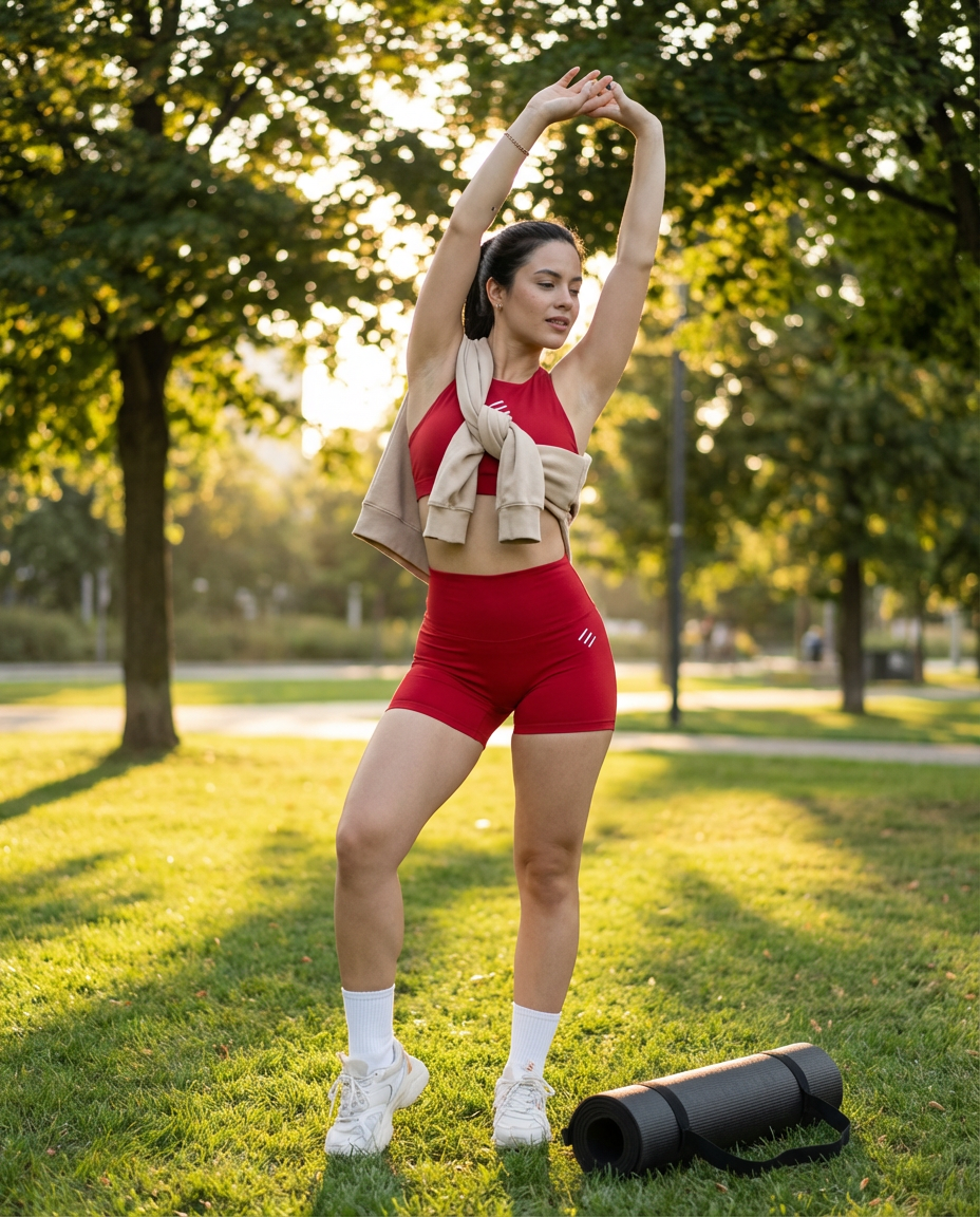Short Leggings | Red