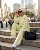 Wide-Leg Pantaloni | Vanilla Lime