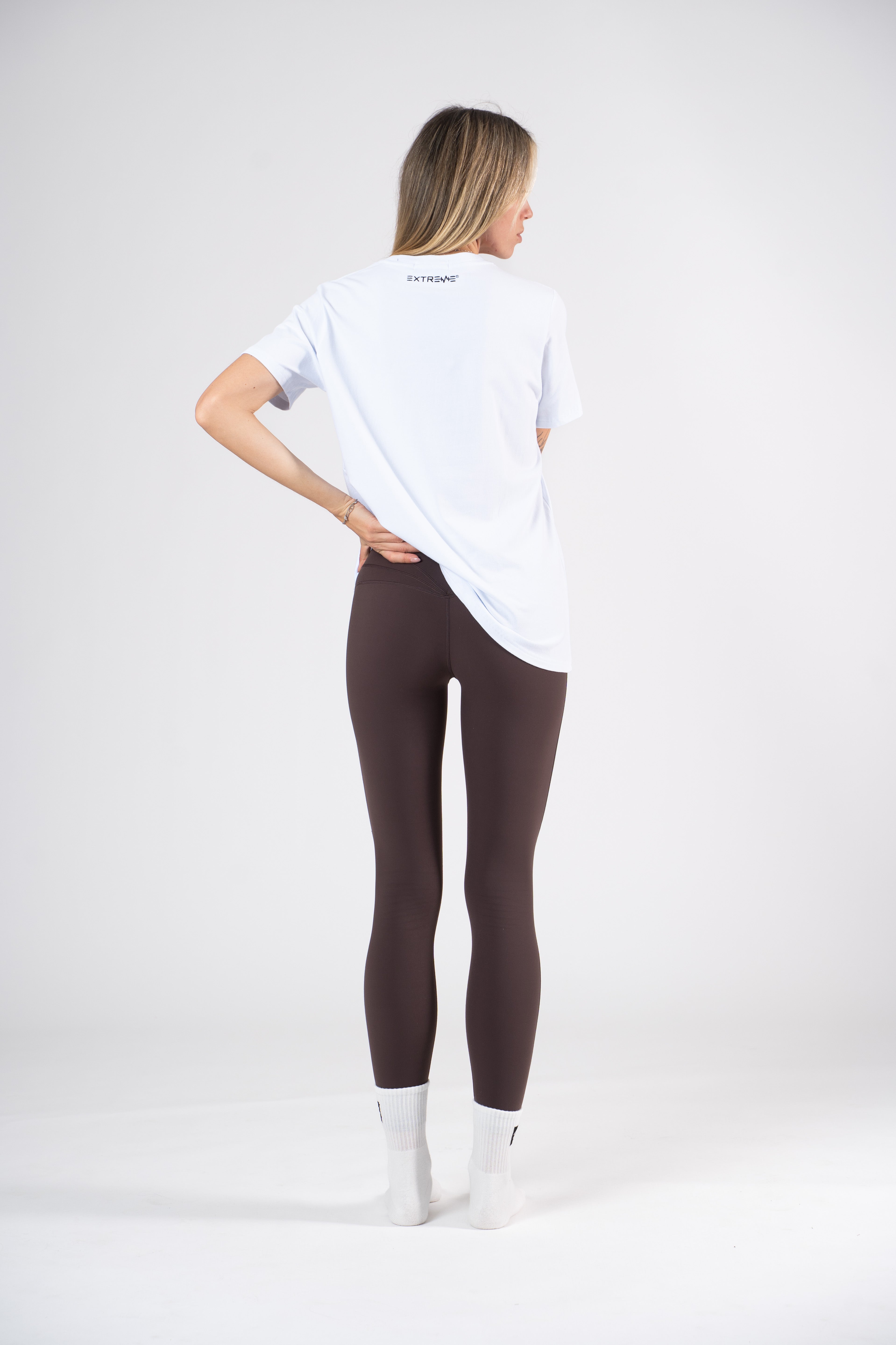 Maglietta corta bianca oversize Extreme Timeless