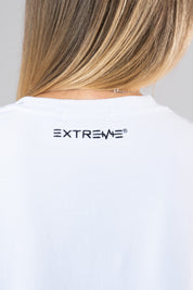 Maglietta corta bianca oversize Extreme Timeless