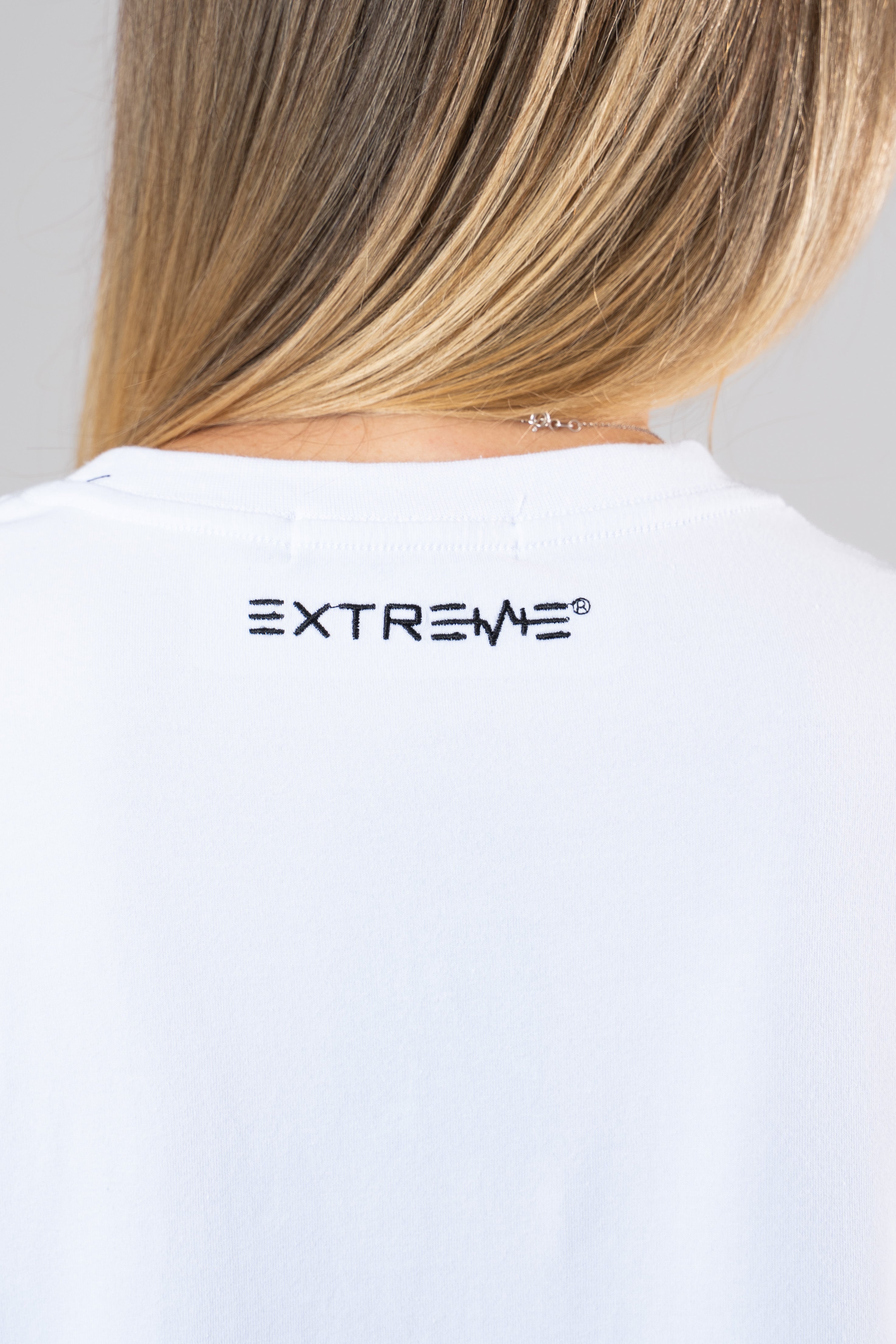 Maglietta corta bianca oversize Extreme Timeless