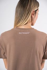 T-shirt oversize brown Extreme Timeless
