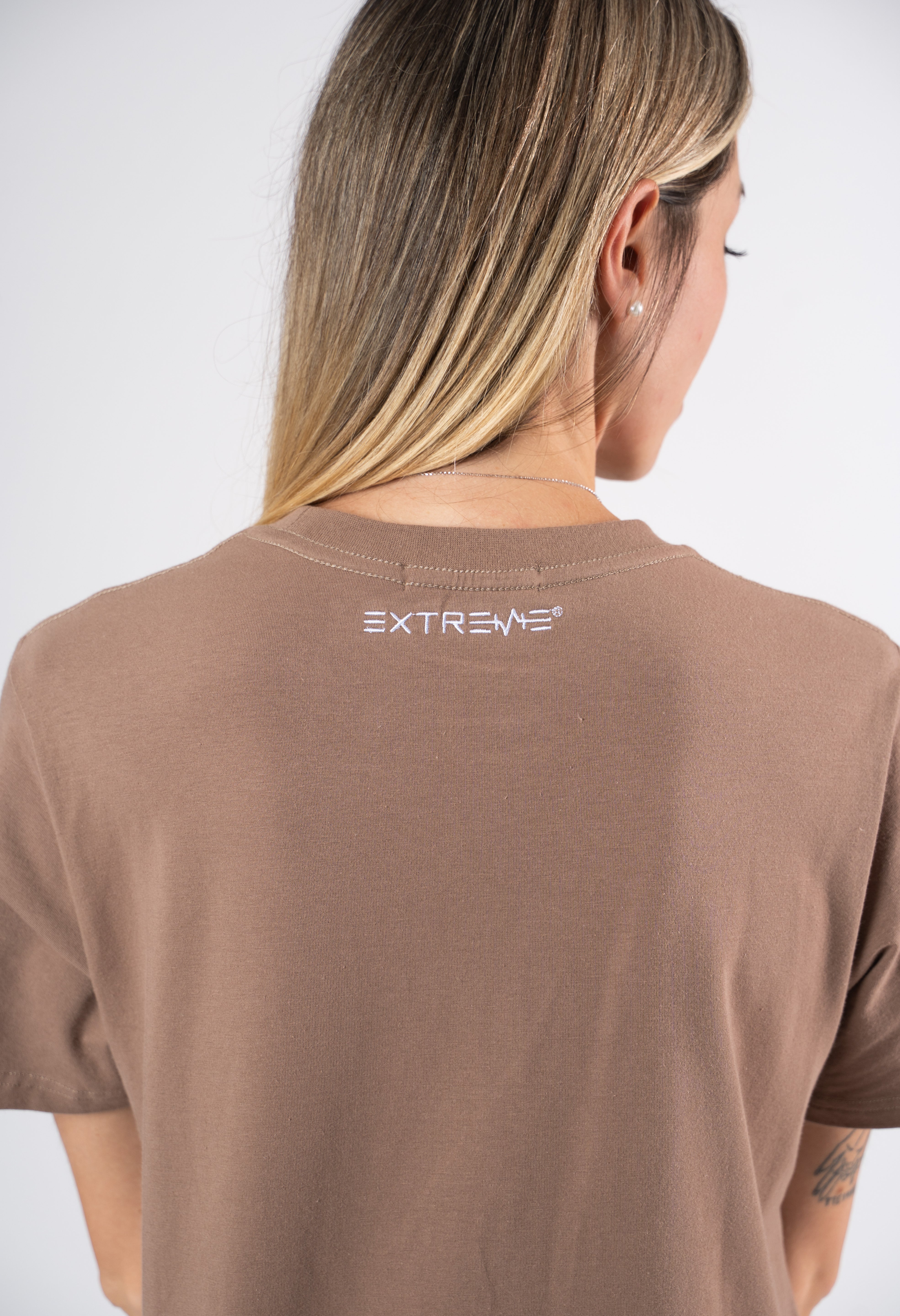 T-shirt oversize brown Extreme Timeless