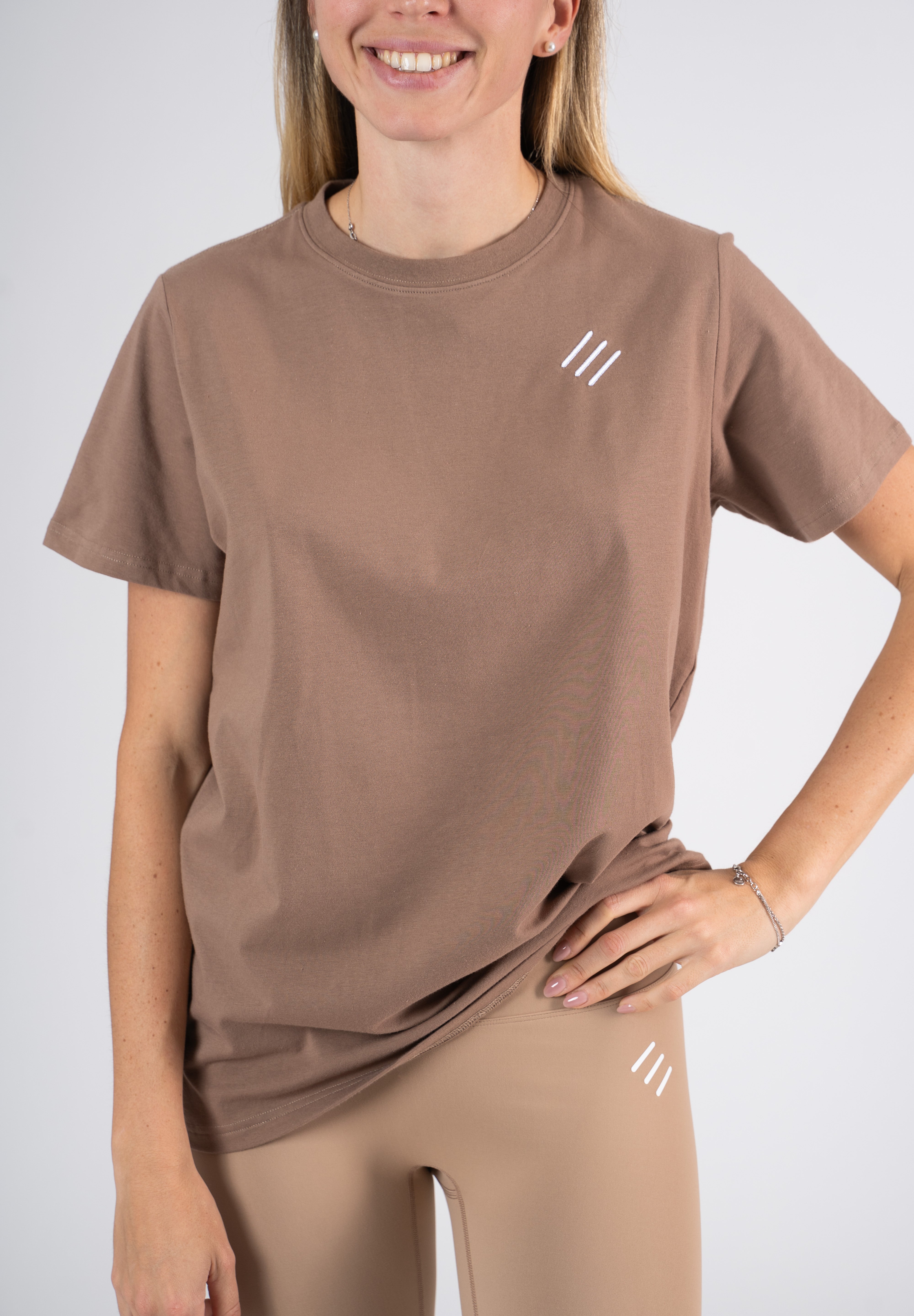 T-shirt oversize brown Extreme Timeless