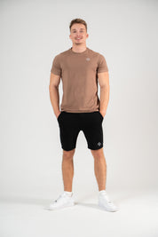 Pánské krátké tričko hnědé Extreme Timeless