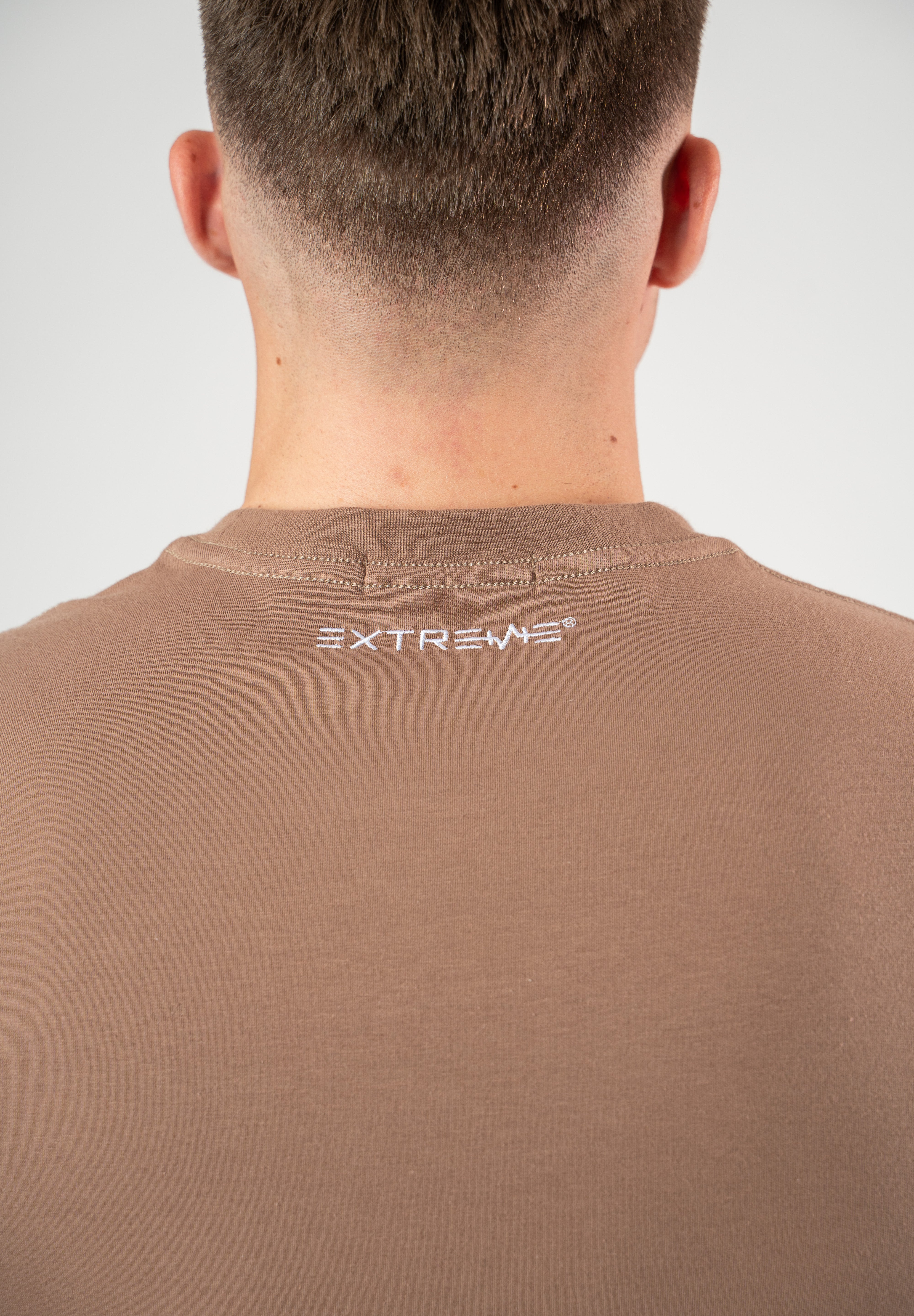 Pánské krátké tričko hnědé Extreme Timeless