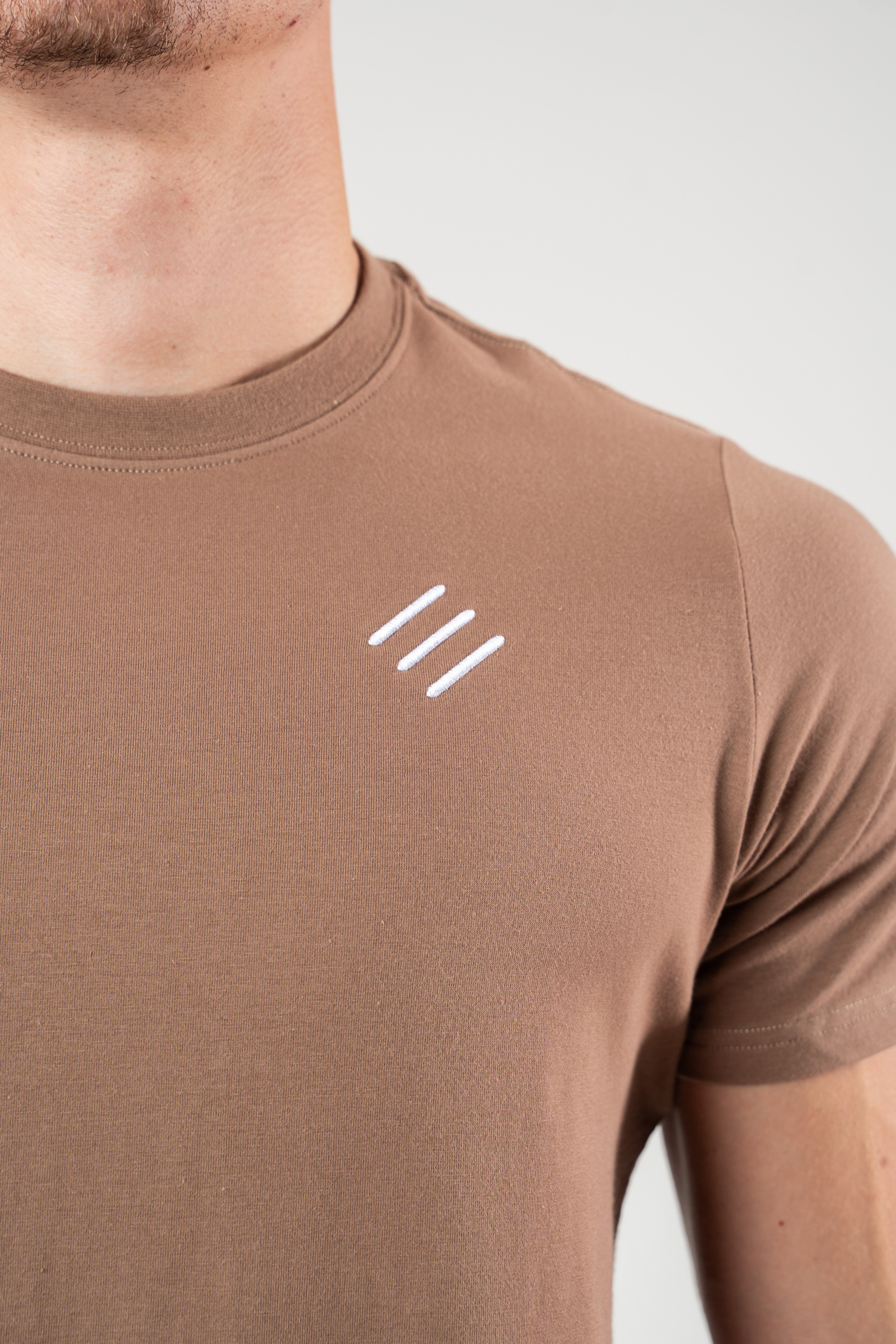 Pánské krátké tričko hnědé Extreme Timeless