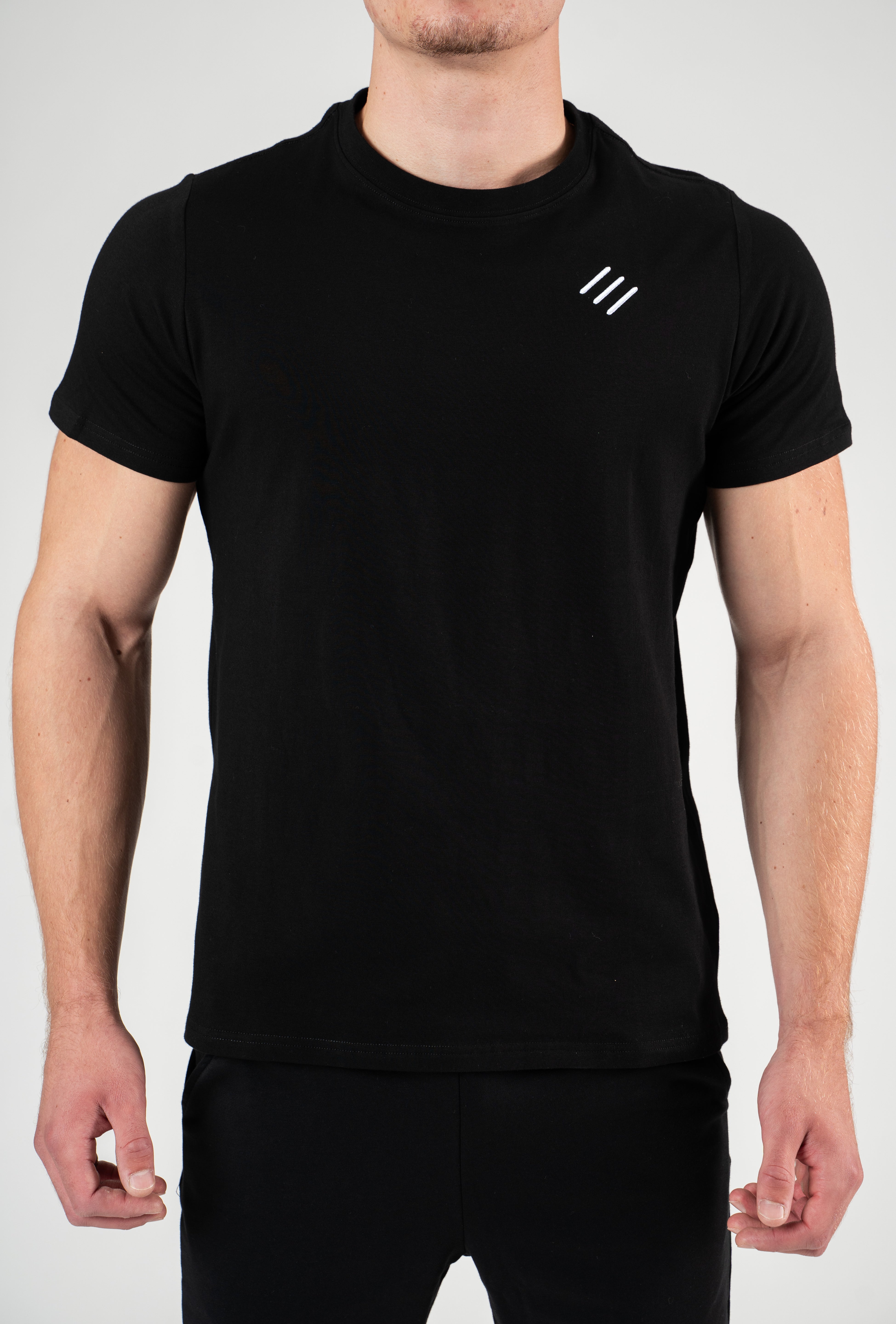 Maglietta corta da uomo nera Extreme Timeless