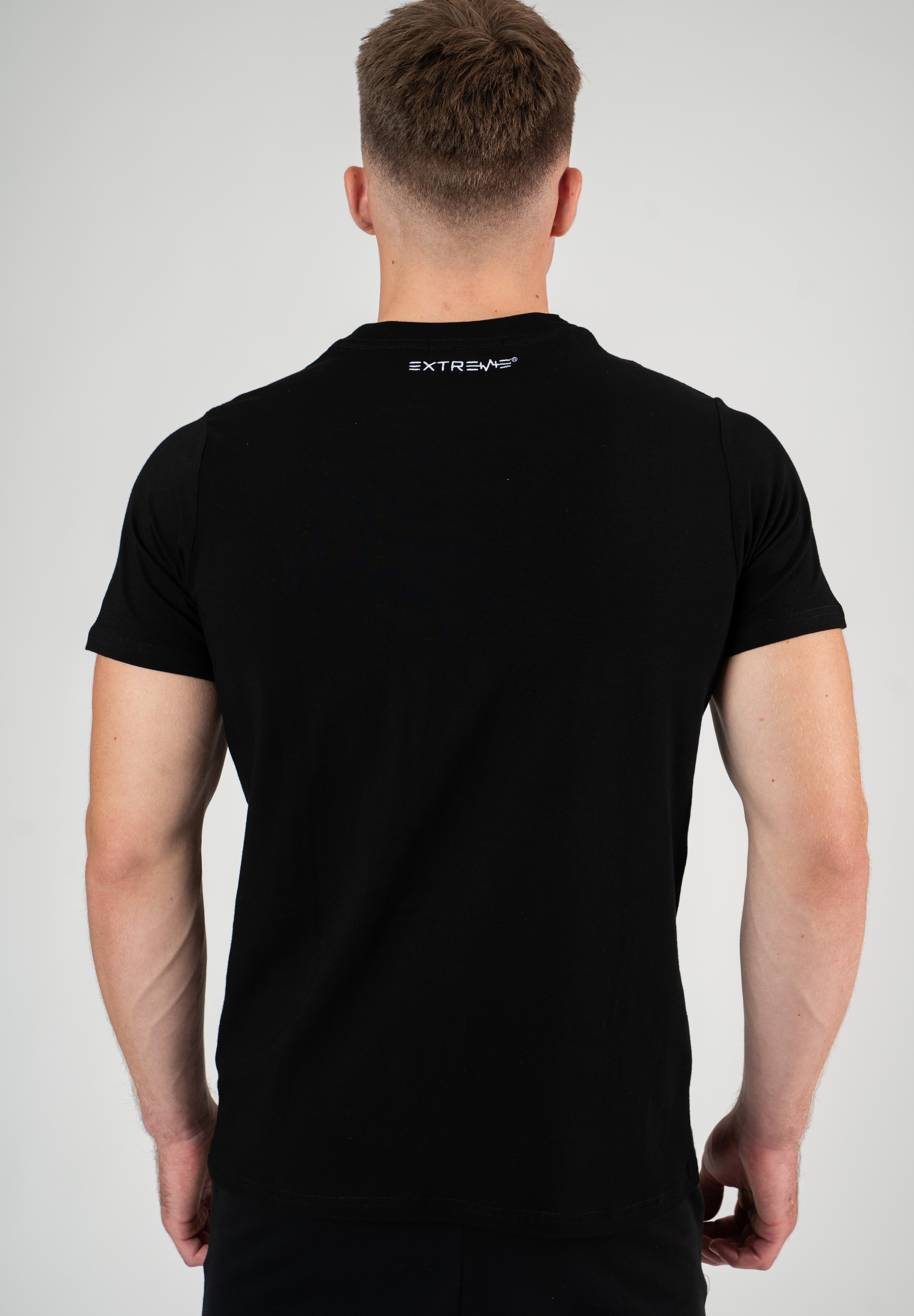 Maglietta corta da uomo nera Extreme Timeless