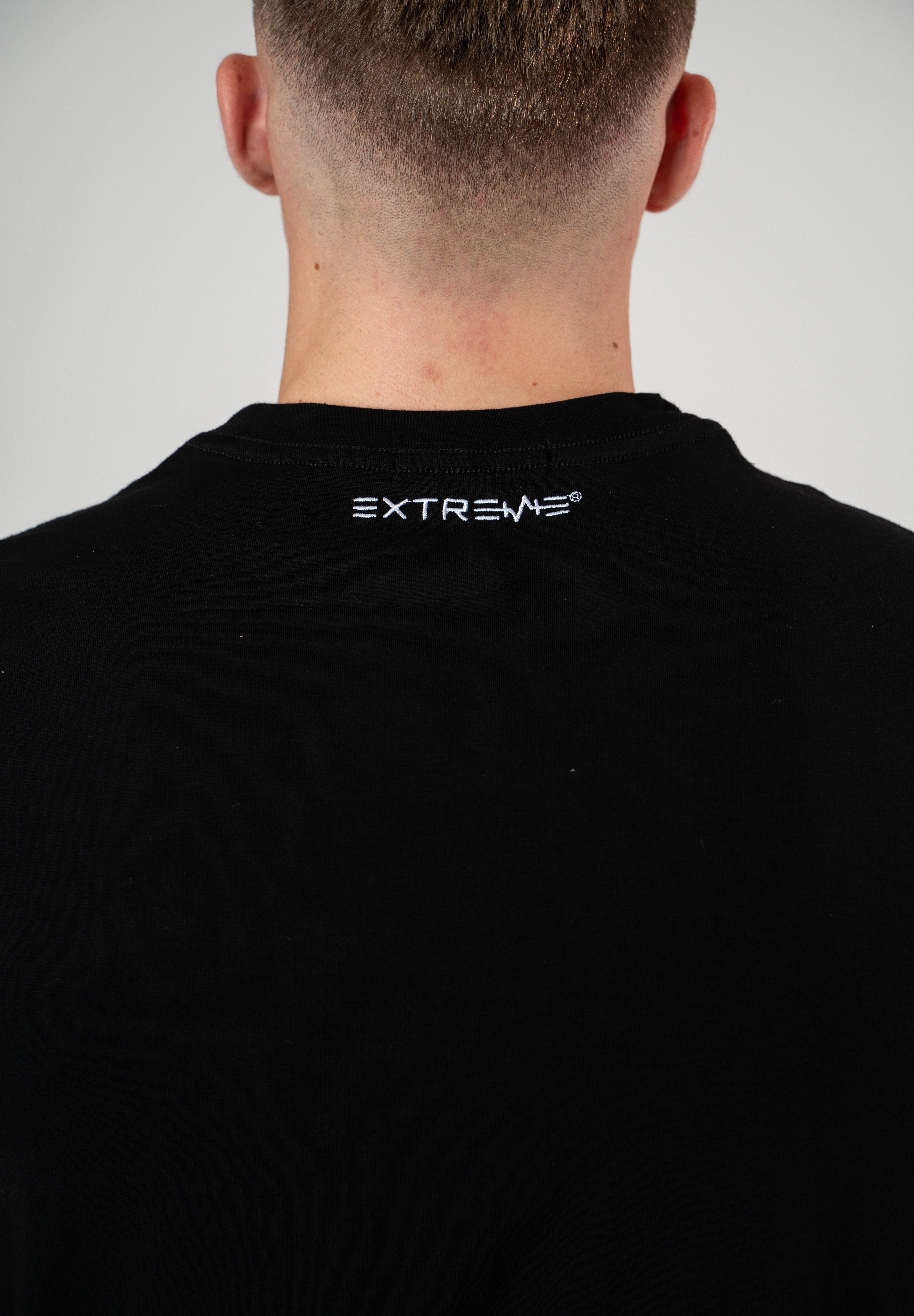 Maglietta corta da uomo nera Extreme Timeless