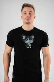 Maglietta corta da uomo nera Extreme Mascotta