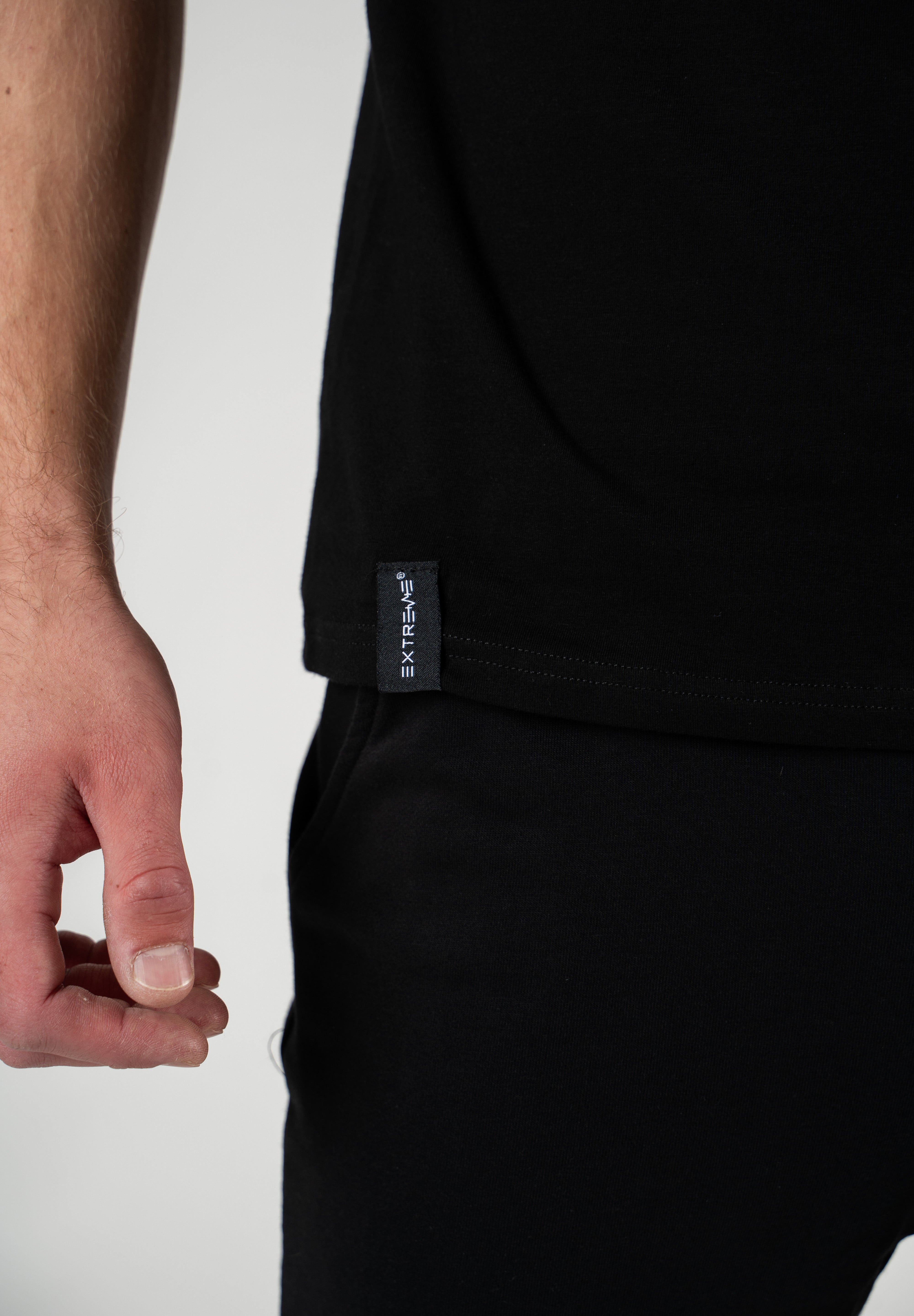 Maglietta corta da uomo nera Extreme Mascotta