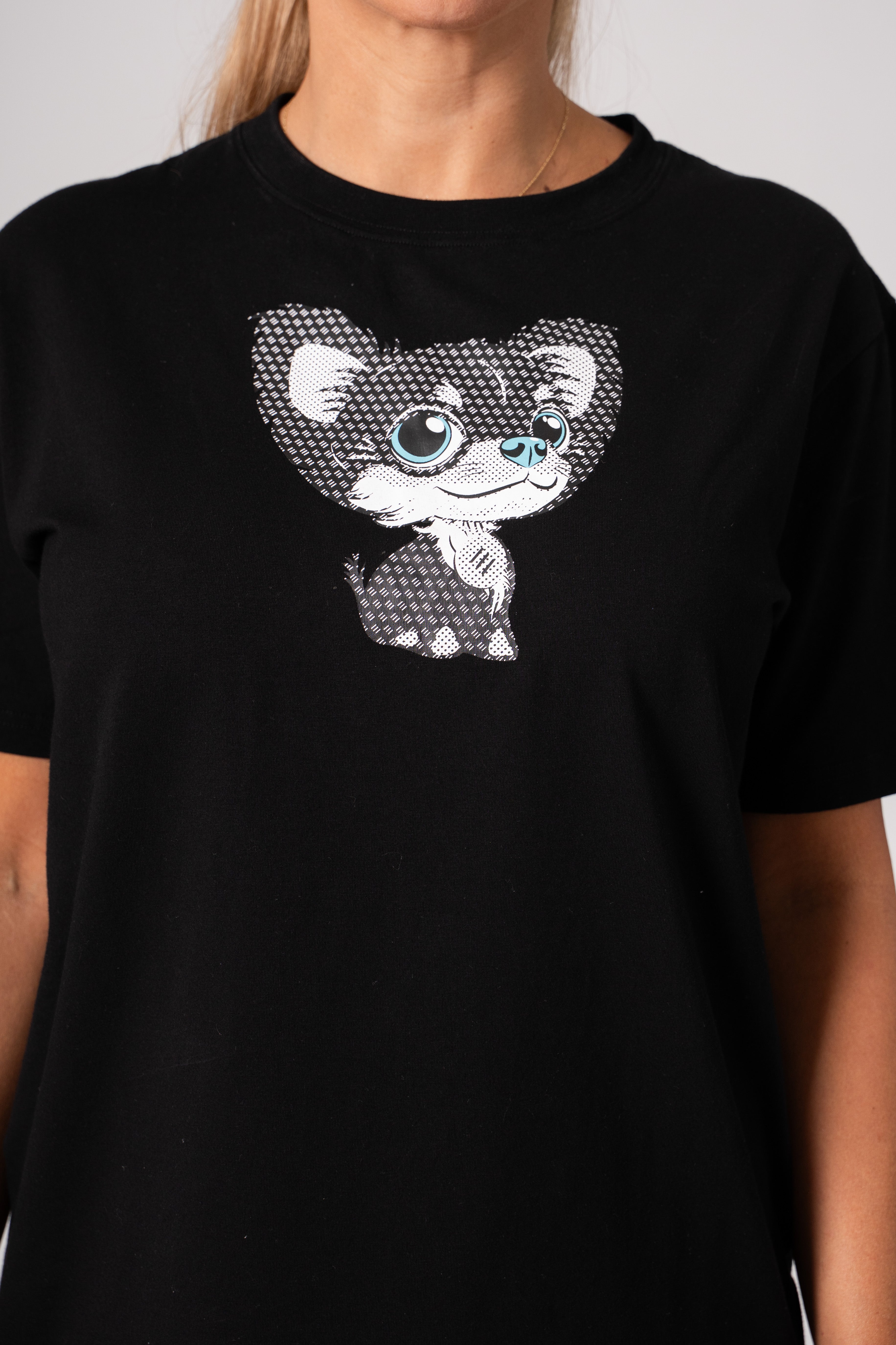 Maglietta corta nera oversize Extreme Mascotta