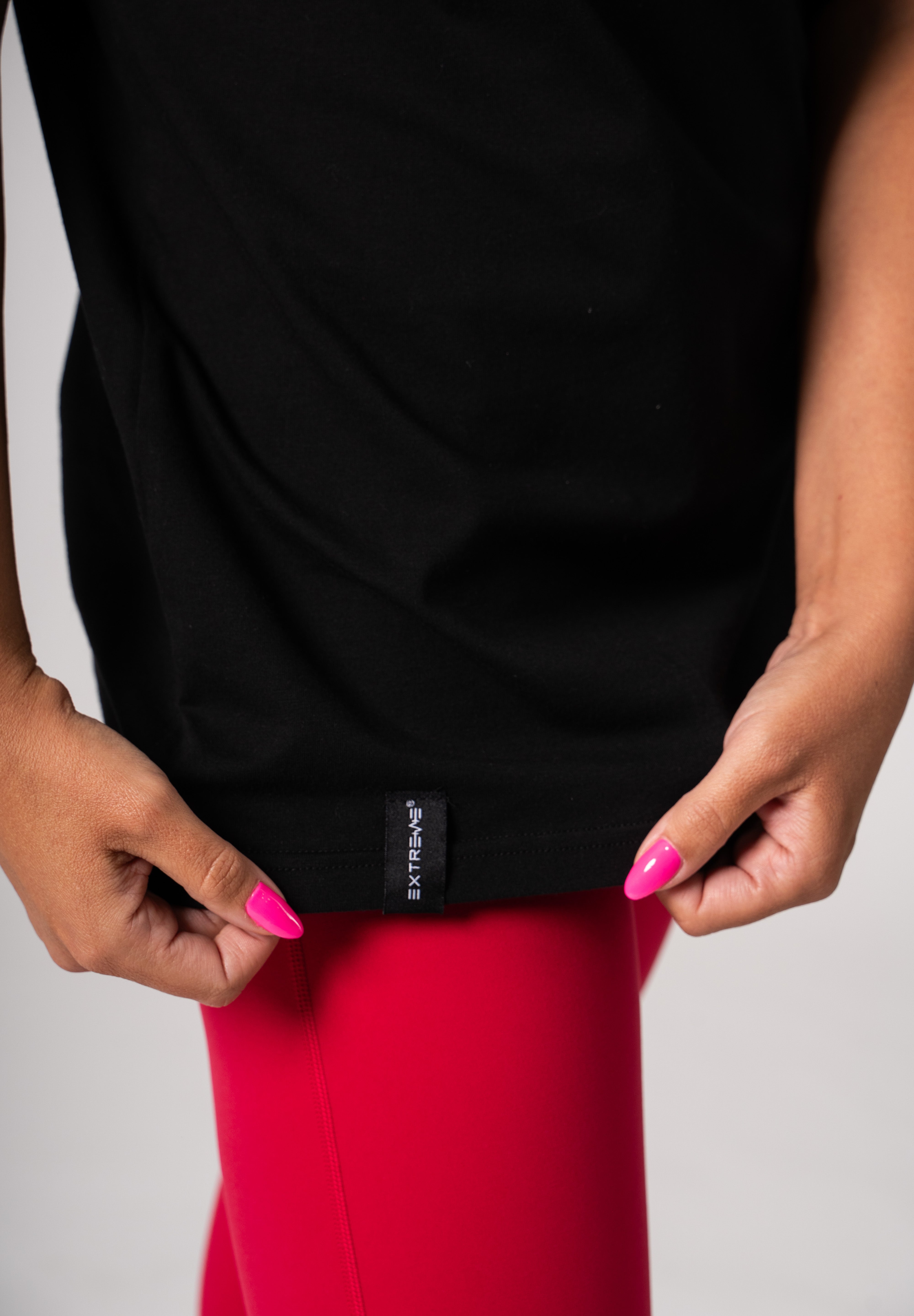 Maglietta corta nera oversize Extreme Mascotta