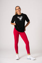 Maglietta corta nera oversize Extreme Mascotta