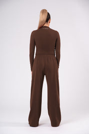 Majica z dolgimi rokavi rjava Extreme Edge