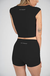 Crop top nero Extreme Pulse