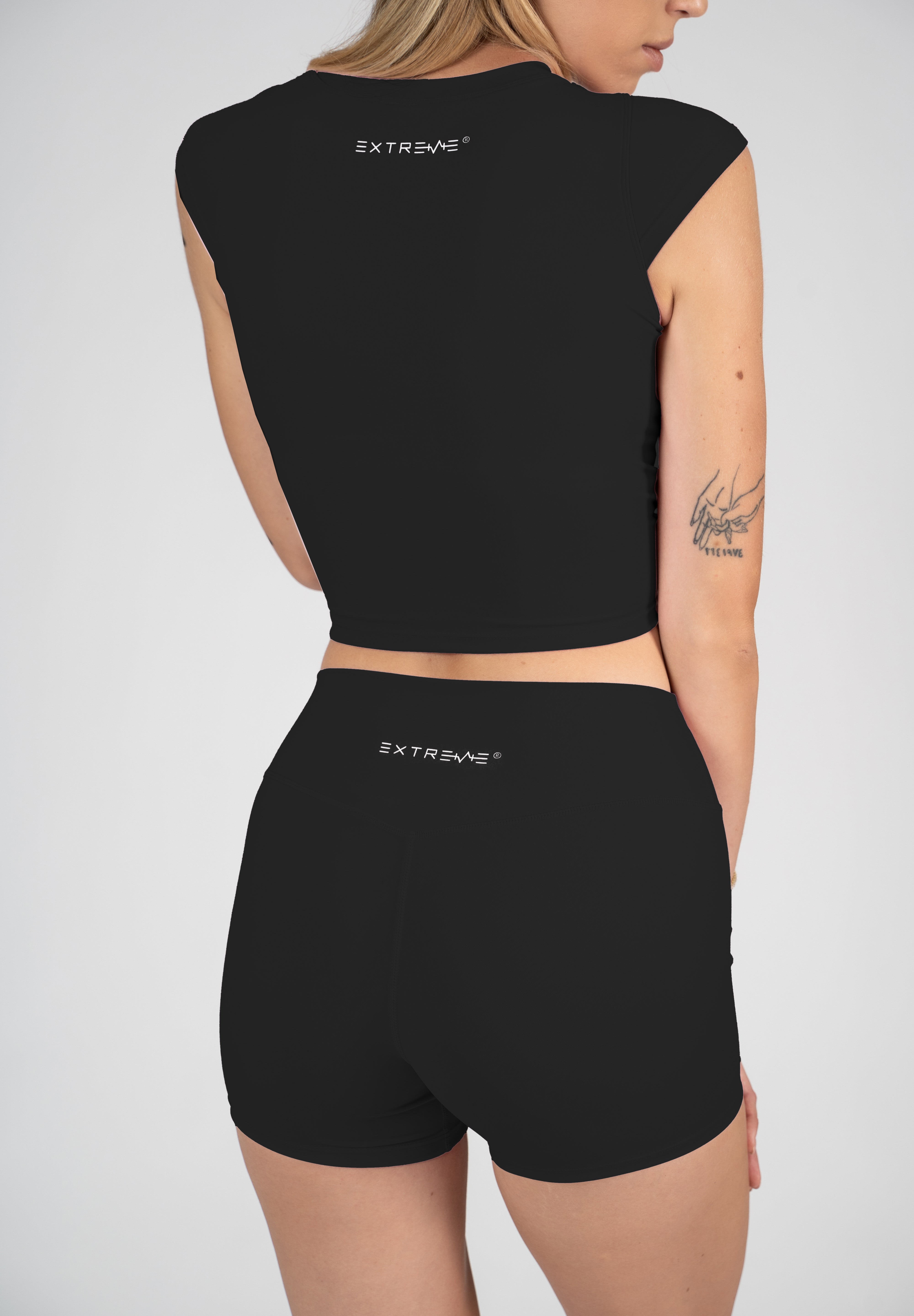 Crop top nero Extreme Pulse