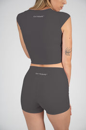 Crop top grigio Extreme Pulse