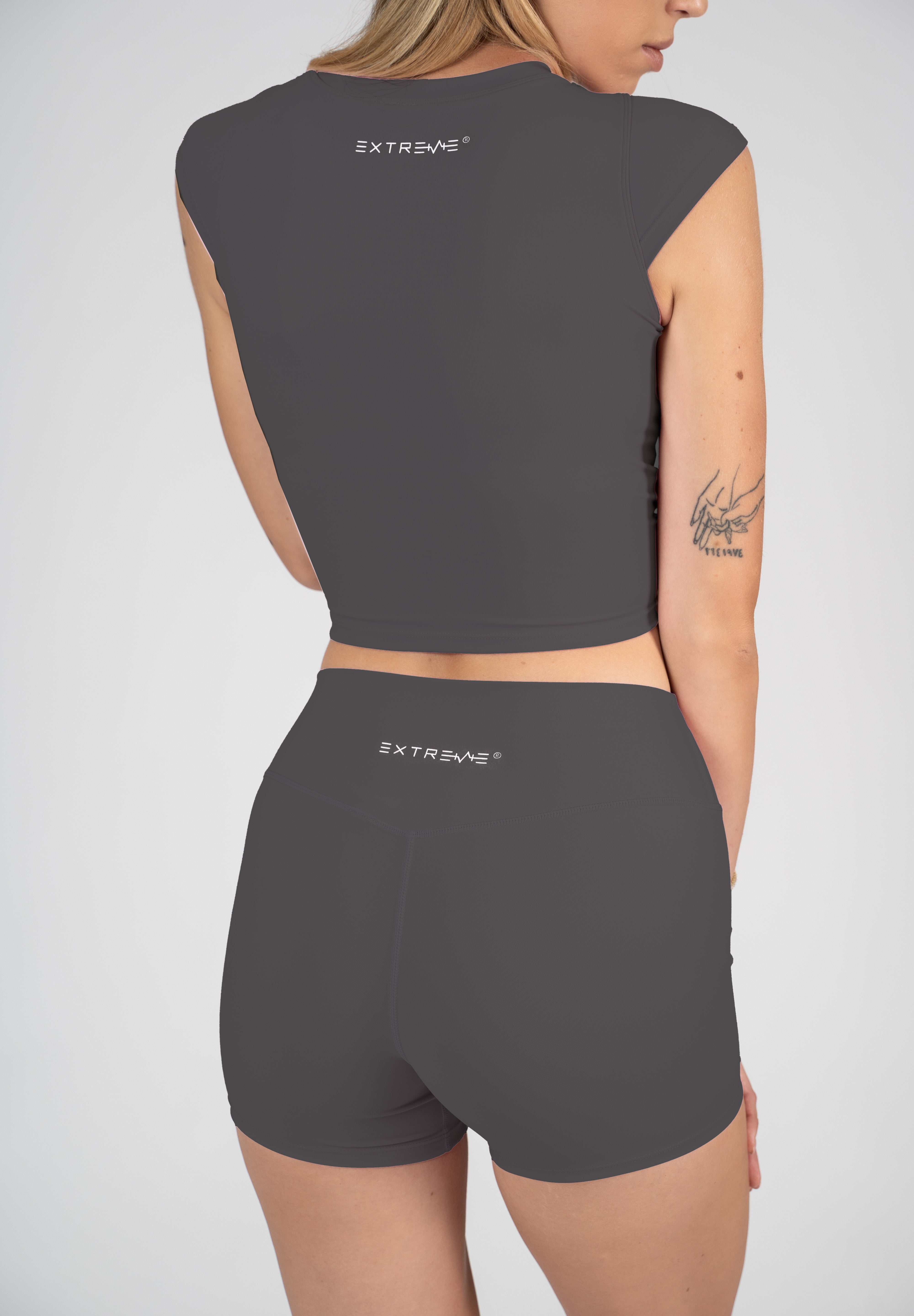 Crop top grigio Extreme Pulse