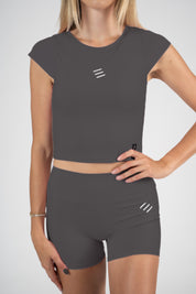 Crop top grigio Extreme Pulse