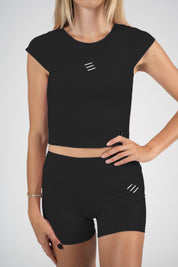 Crop top nero Extreme Pulse