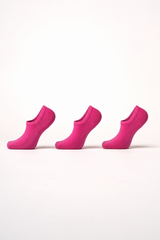 Premium Invisible Socks  | Pink (3 pairs)