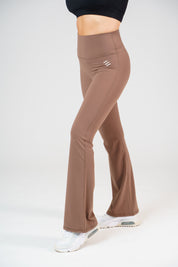 Pantaloni flare marroni Extreme Serenity