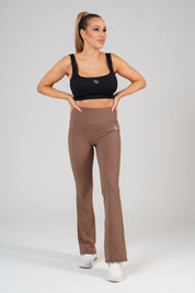 Pantaloni flare marroni Extreme Serenity