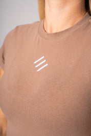 Krátké tričko hnědé Extreme Timeless