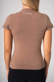 Krátké tričko hnědé Extreme Timeless