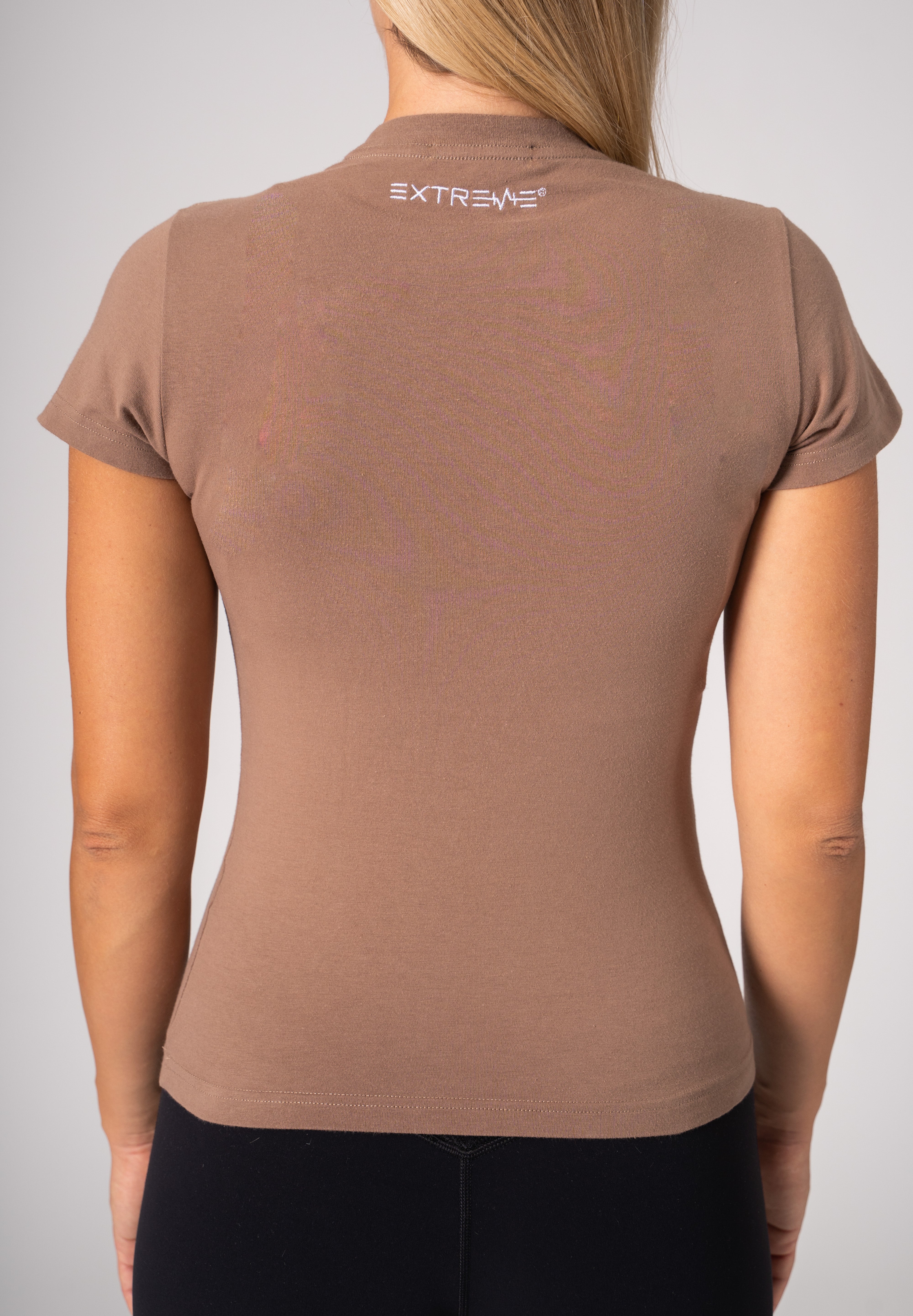 Krátké tričko hnědé Extreme Timeless