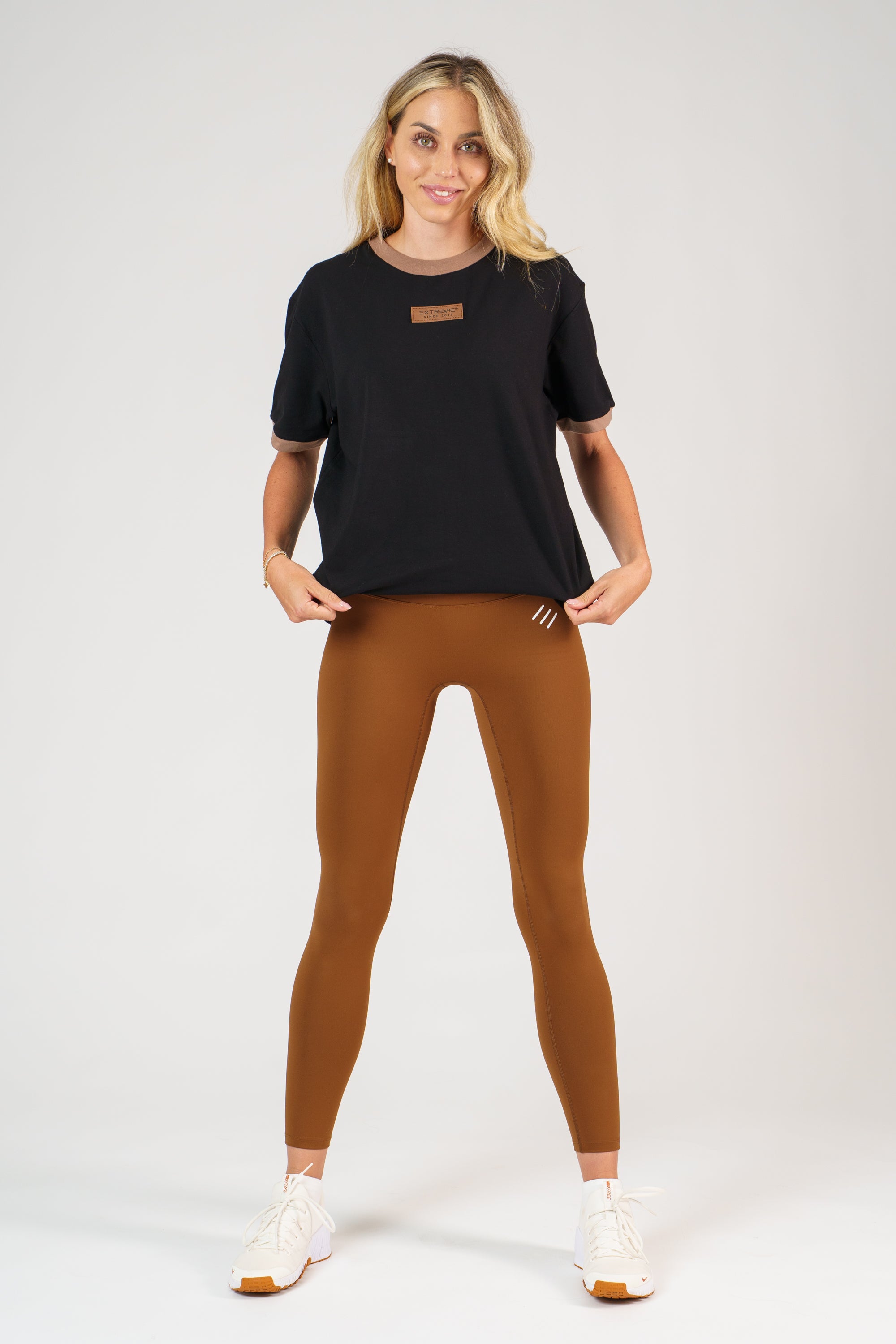 Maglietta corta nera oversize Extreme Since 2013