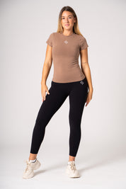 Krátké tričko hnědé Extreme Timeless