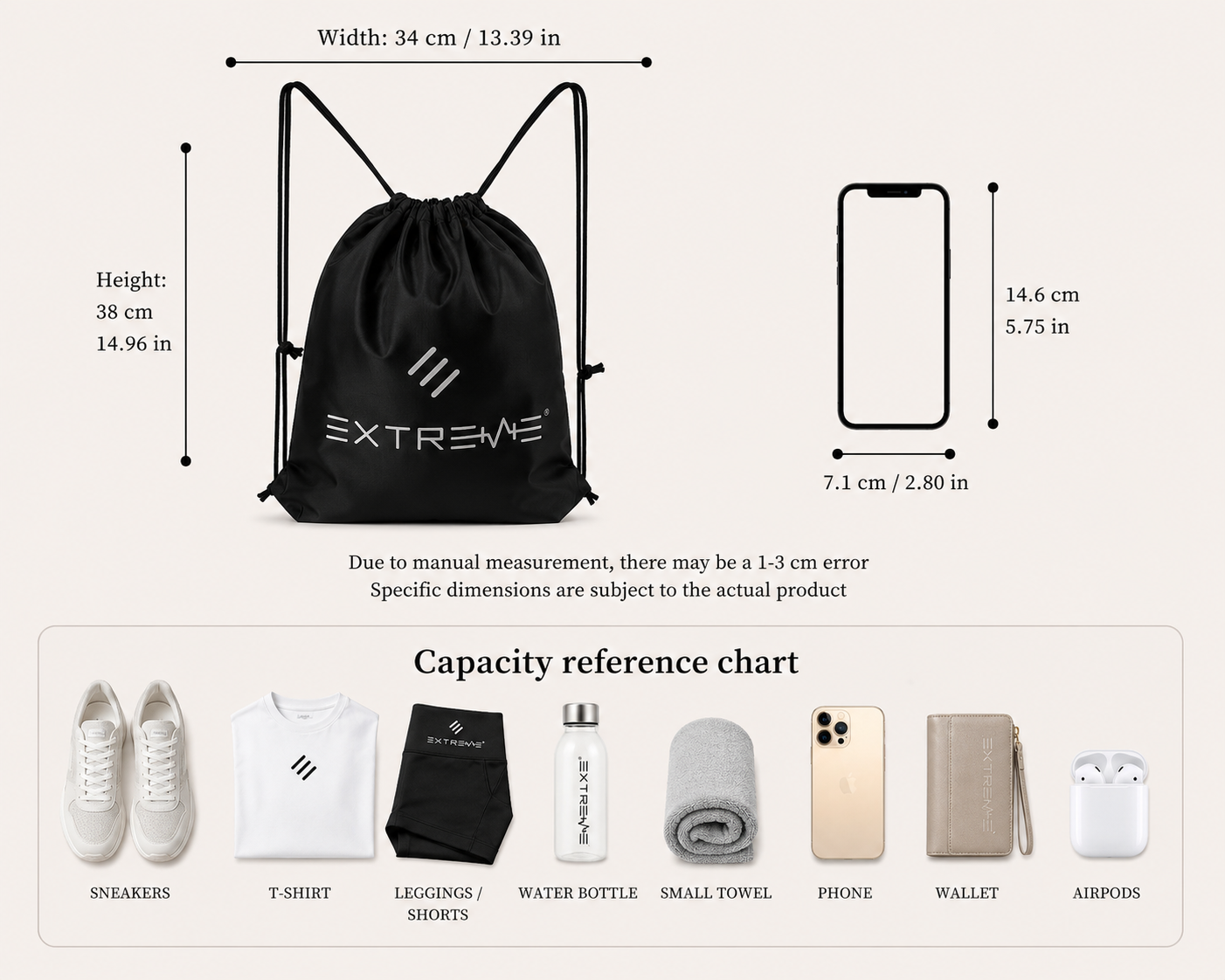 Drawstring Bag | Black