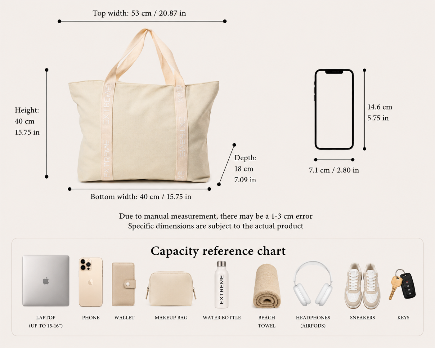 Daily Tote Bag | White