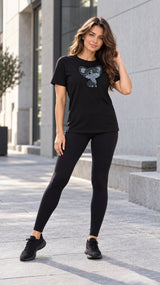 T-shirt | oversized  | Black