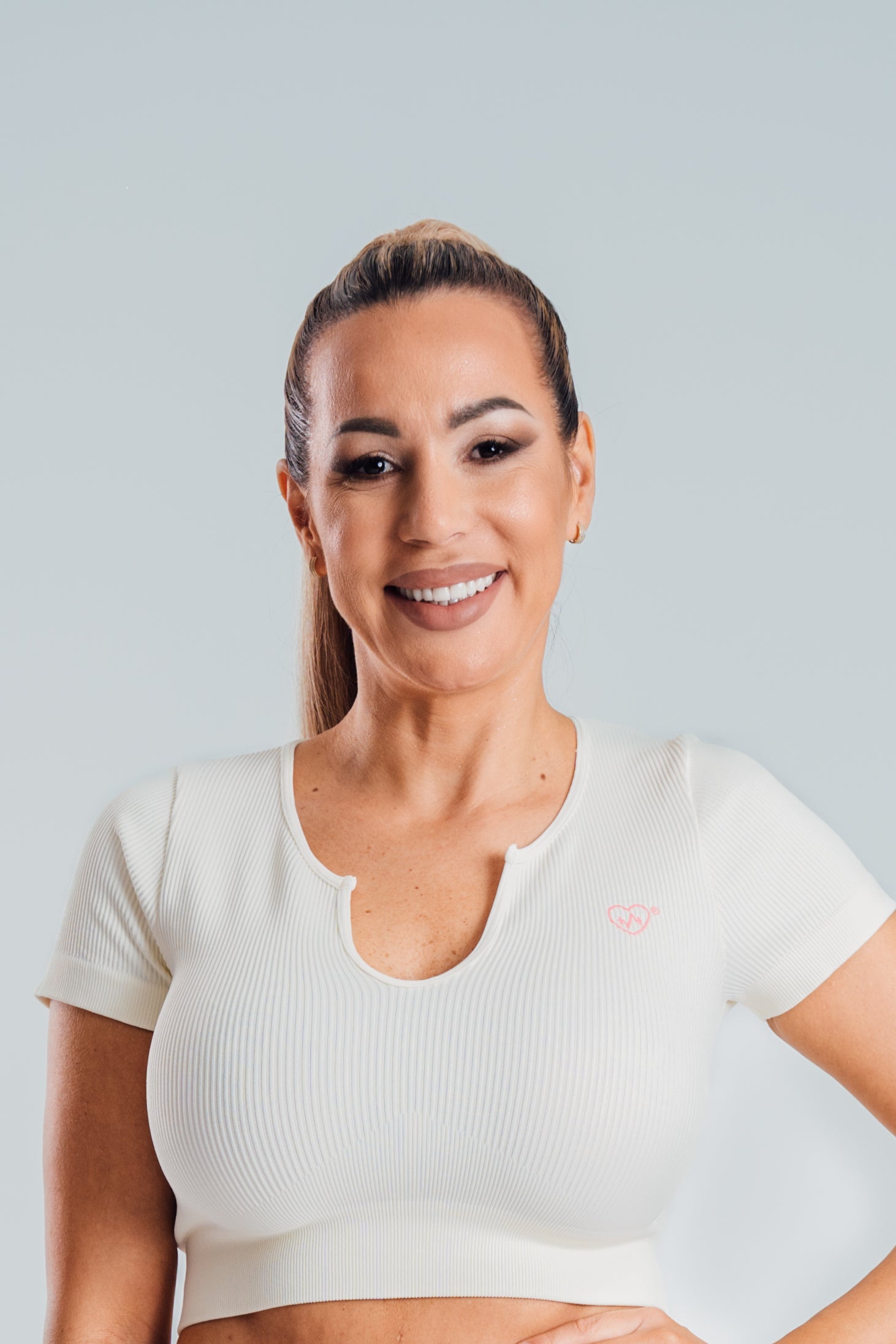 Crop top maniche corte ET Lila