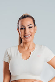 Crop top maniche corte ET Lila