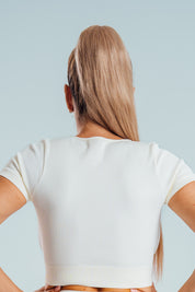 Crop top maniche corte ET Lila