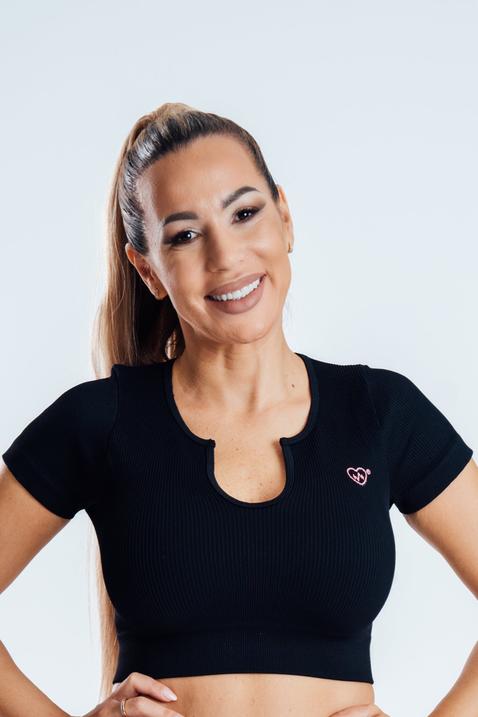 Crop top maniche corte ET Lila