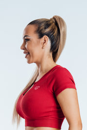 Crop top maniche corte ET Lila