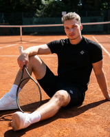 Kratka majica Moška | slim fit | Črna