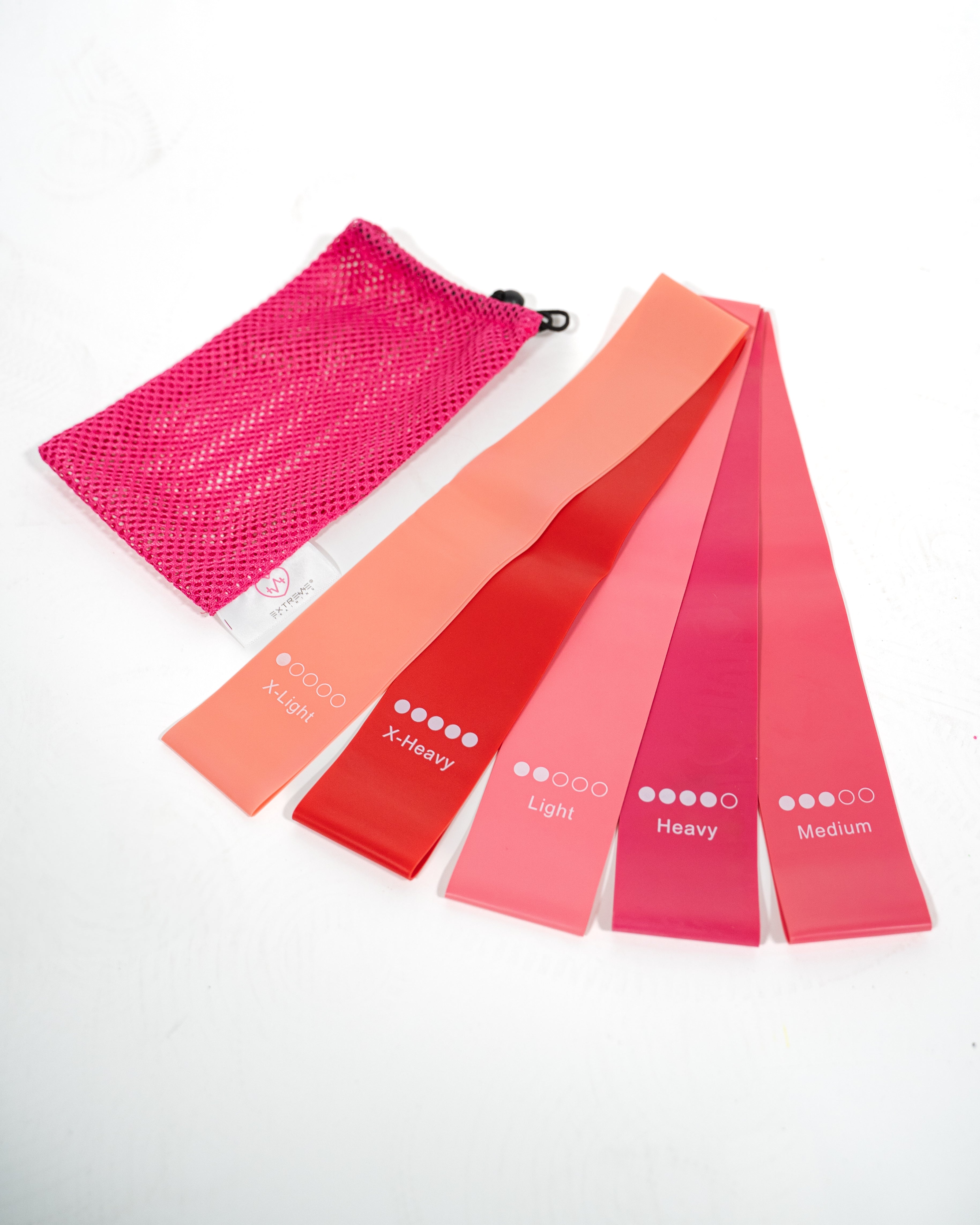 Set di 5 fasce in lattice